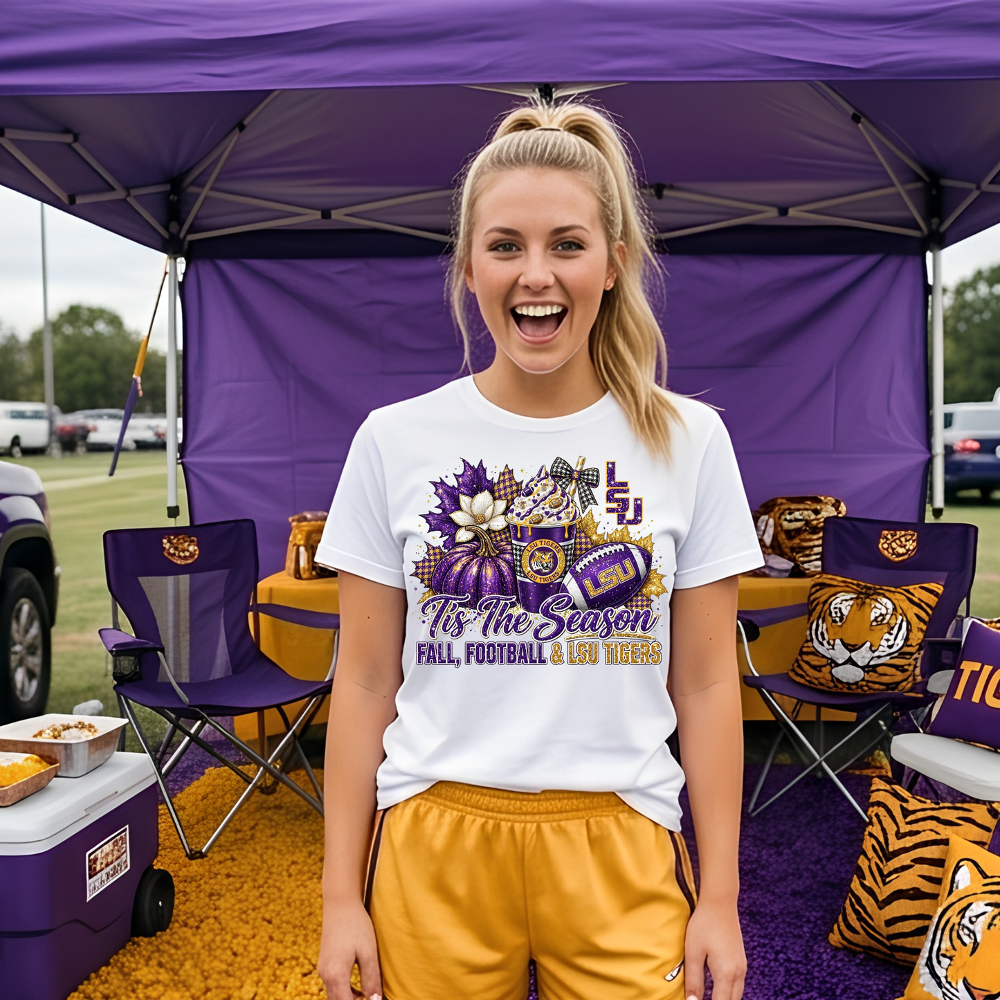 Fall Football and Tigers DTF Print Only
