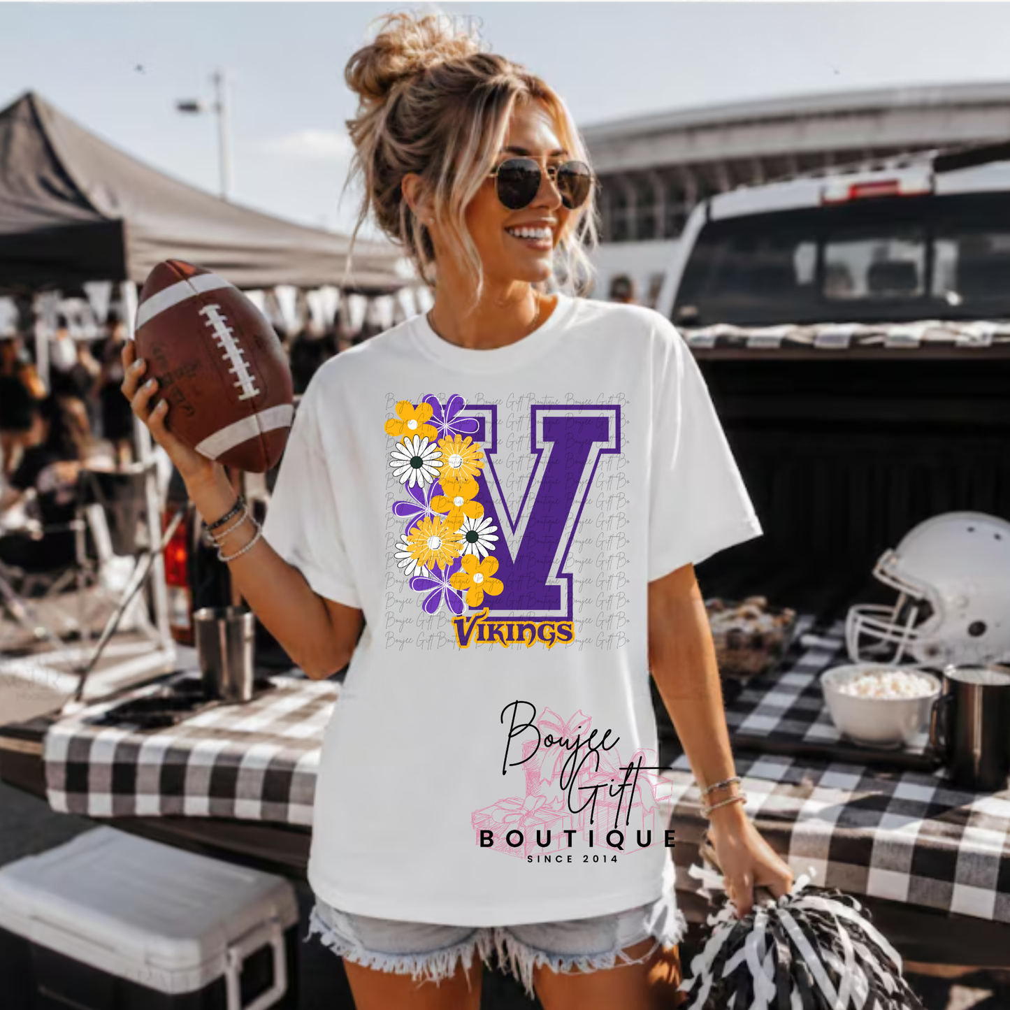 Vikings with Flowers DTF - PRINT ONLY