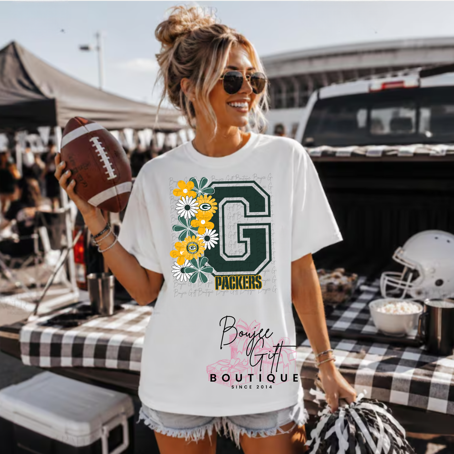 Packers with Flowers DTF - PRINT ONLY