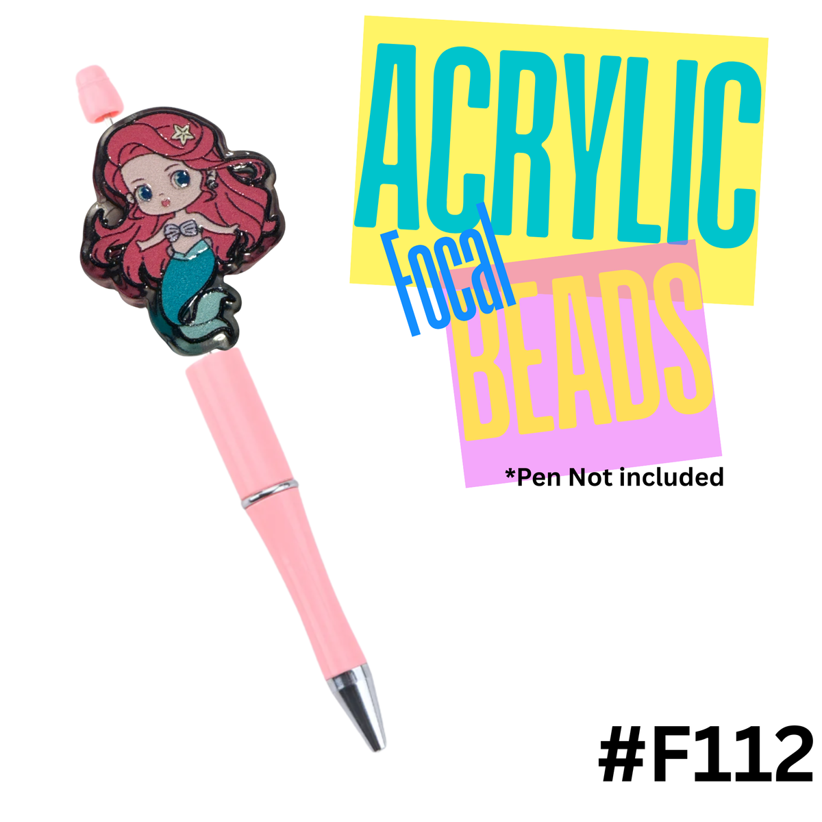 F112 Under the Sea Acrylic Focal Bead