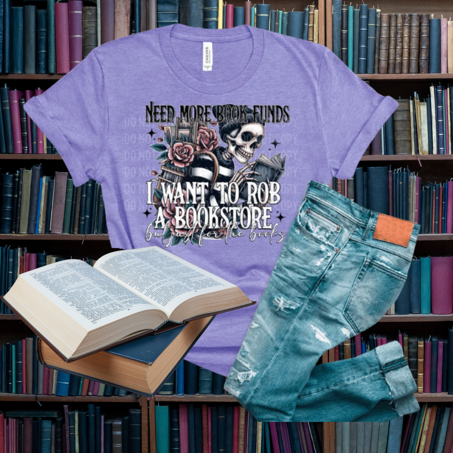 Need More Book Funds DTF Print Only