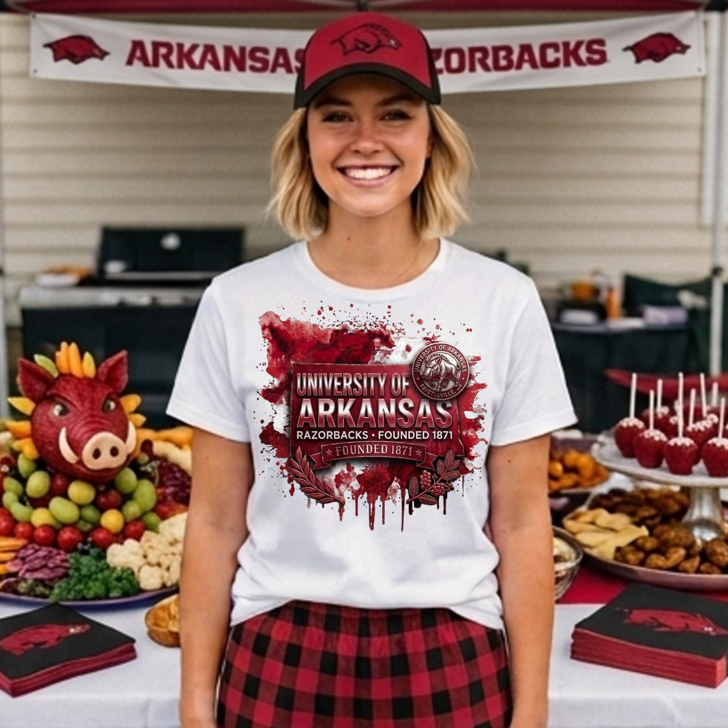 University of Arkansas Flag DTF Print Only