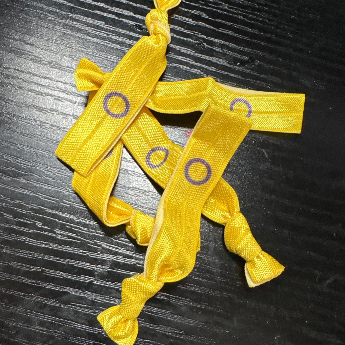Intersex Pride Stretchy Bracelets or Hair Ties - Set of 5