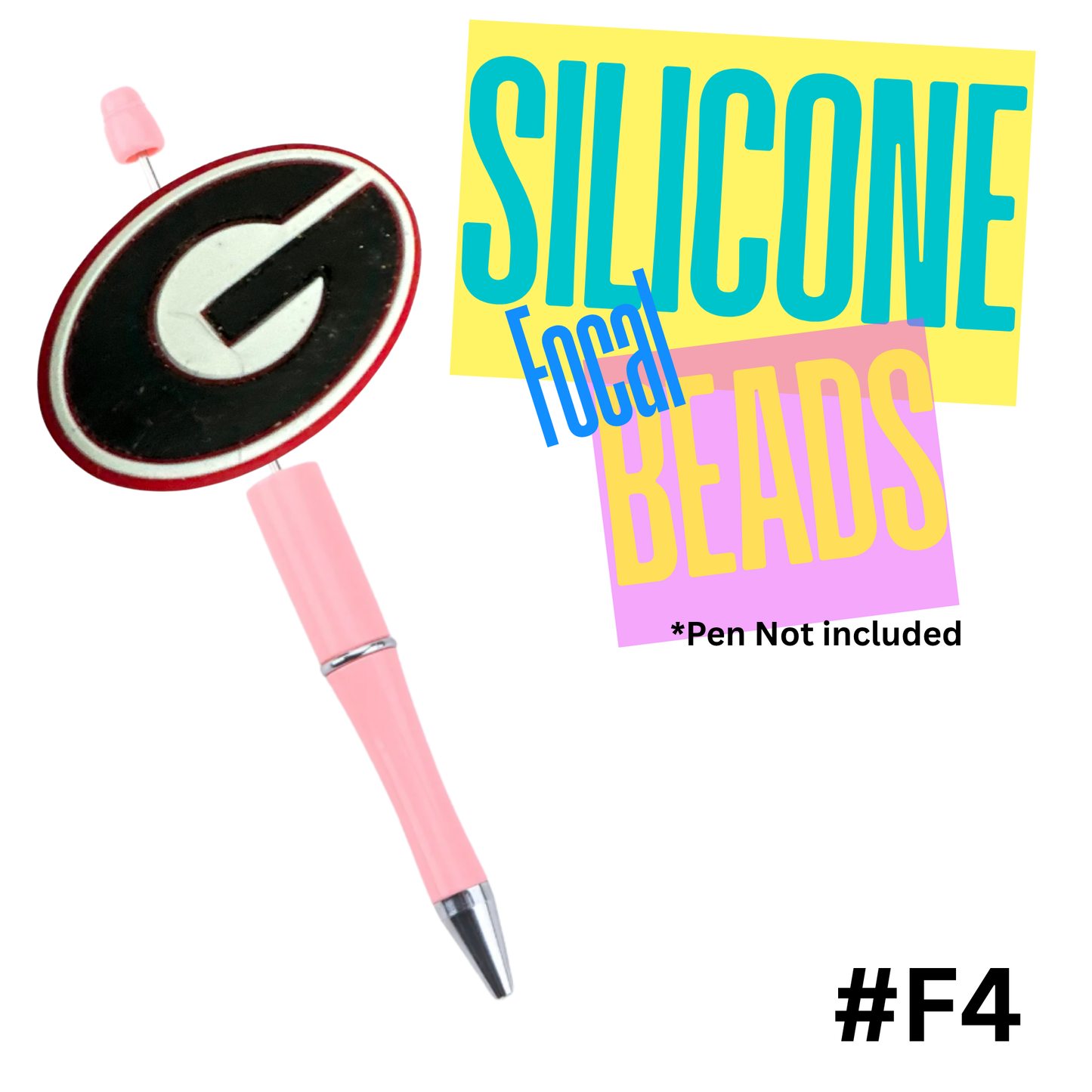 F4 Georgia silicon focal bead
