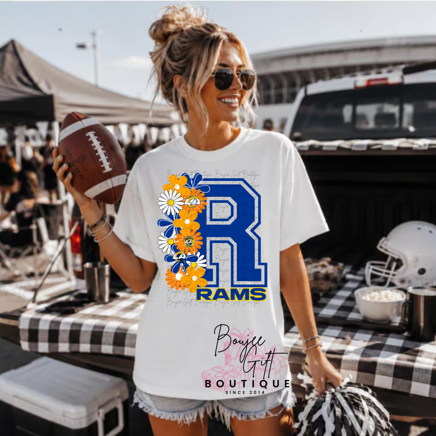 Rams with Flowers DTF - PRINT ONLY