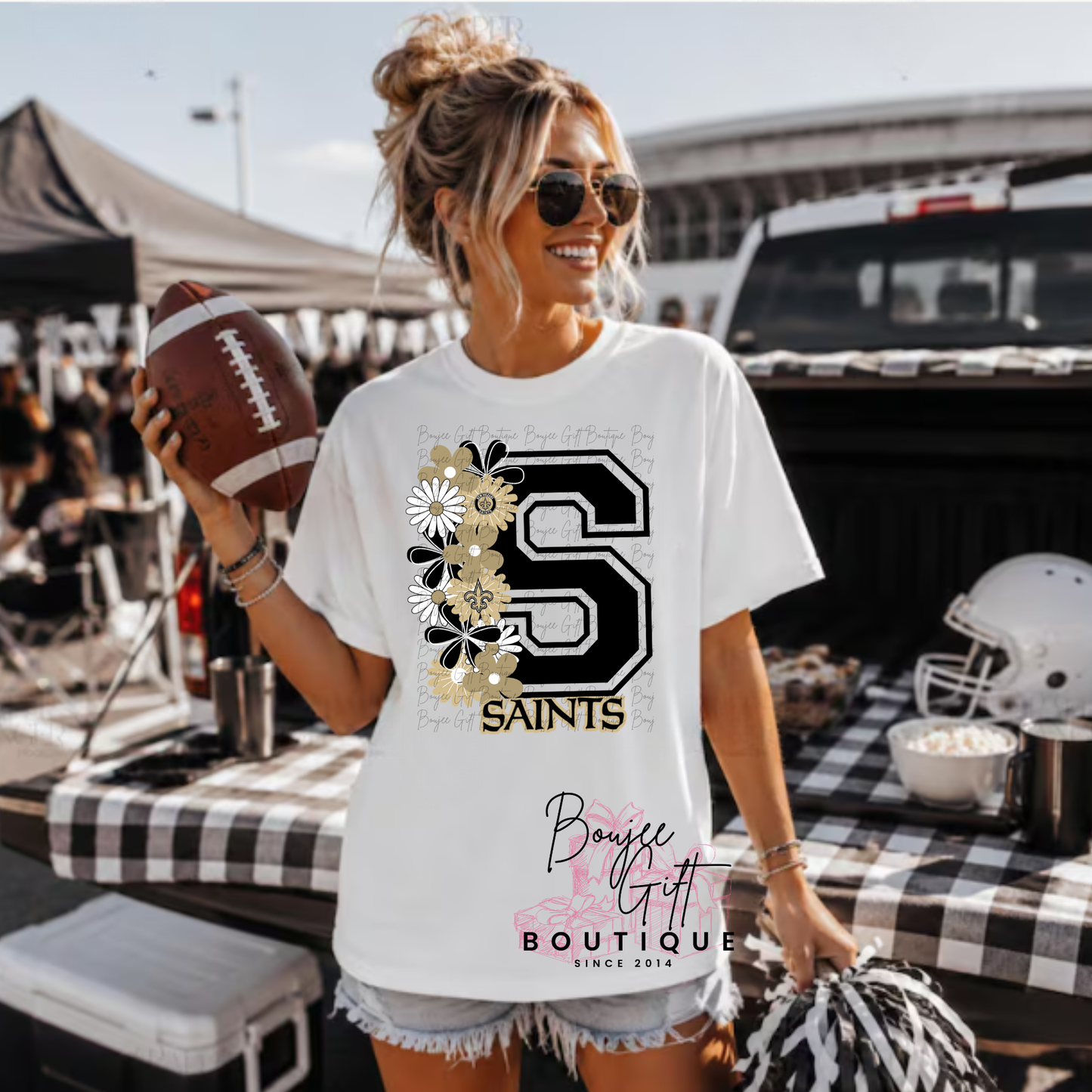 Saints with Flowers DTF - PRINT ONLY