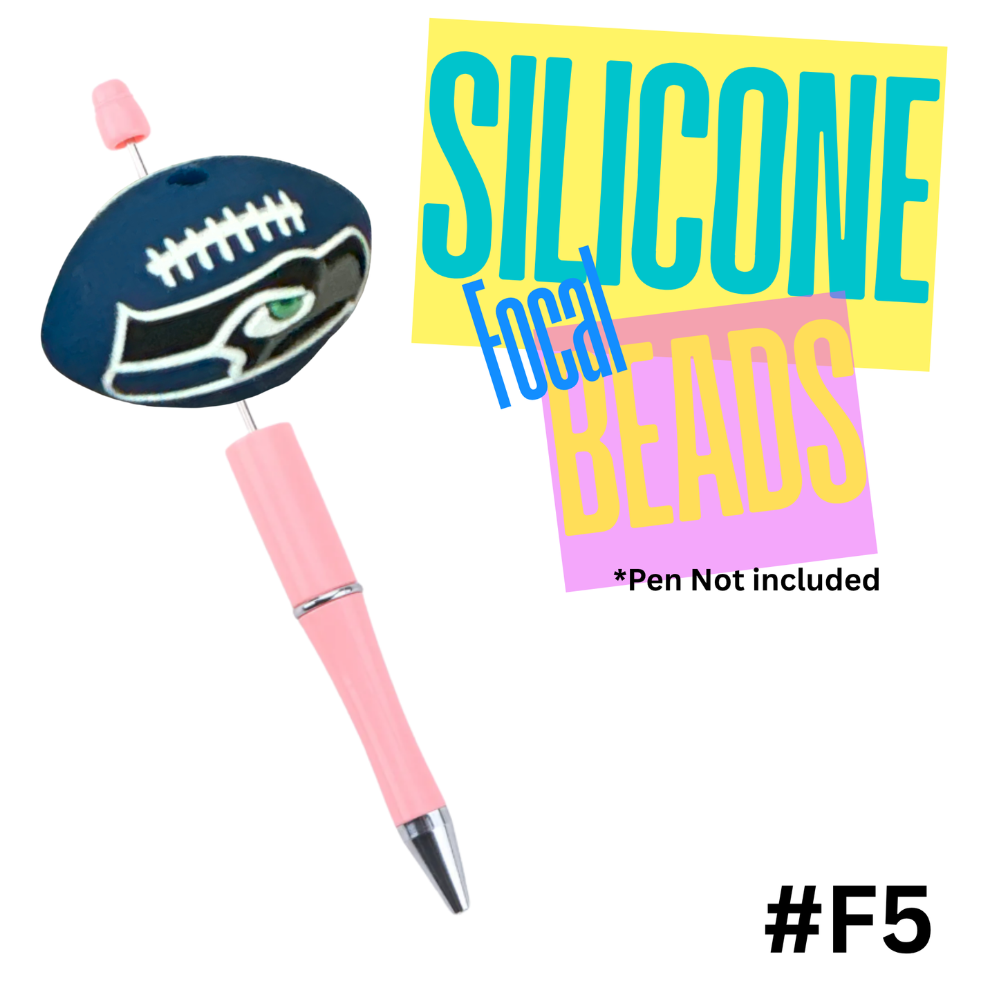 F5 Seahawks silicon focal bead