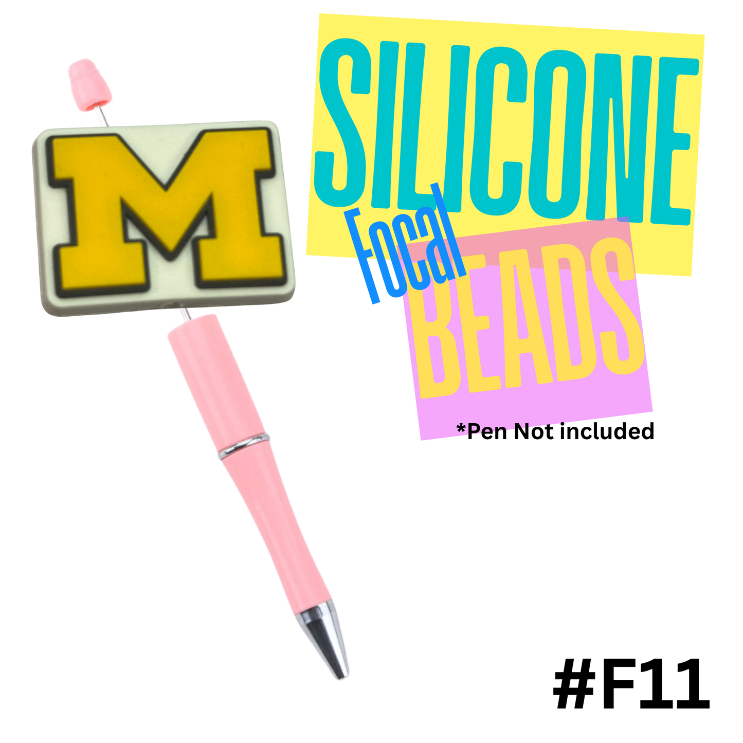 F11 Michigan silicon focal bead
