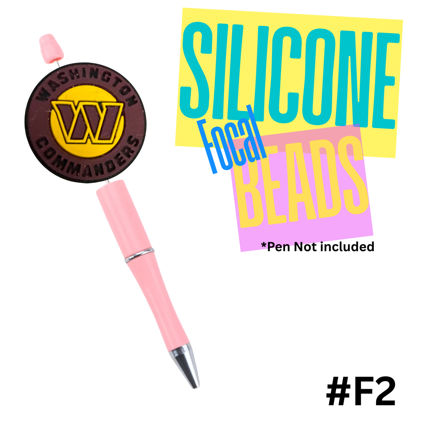 F2 Washington silicon focal bead