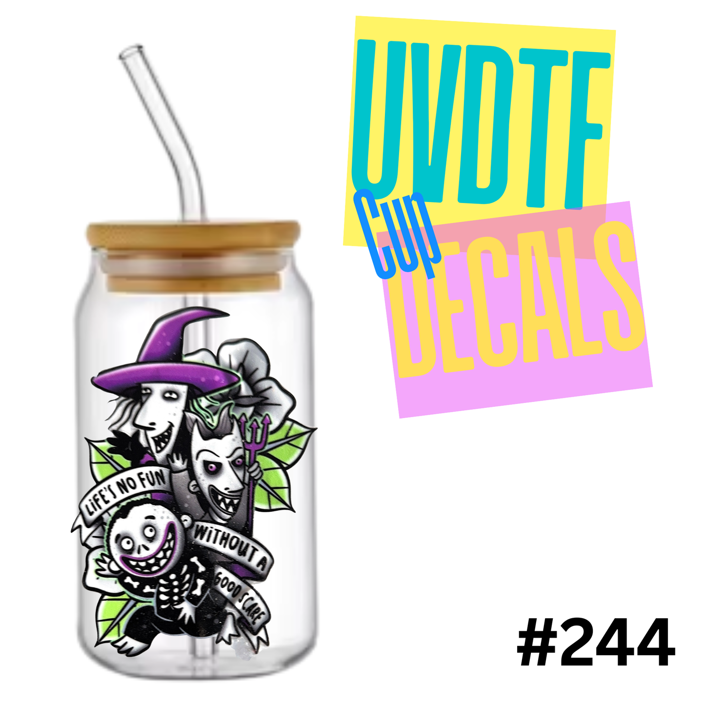 5 inch UVDTF Decal 244