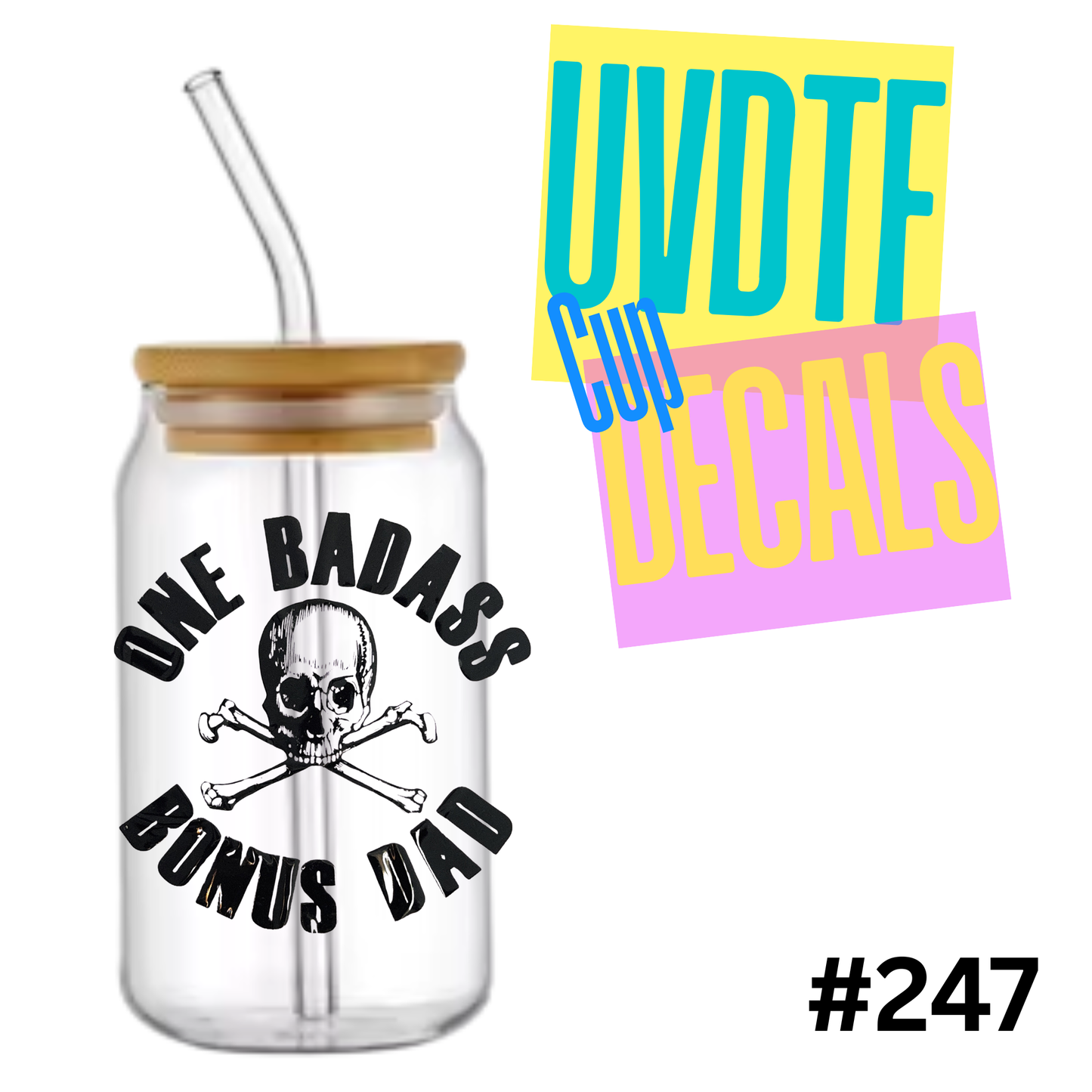 4 inch UVDTF Decal 247