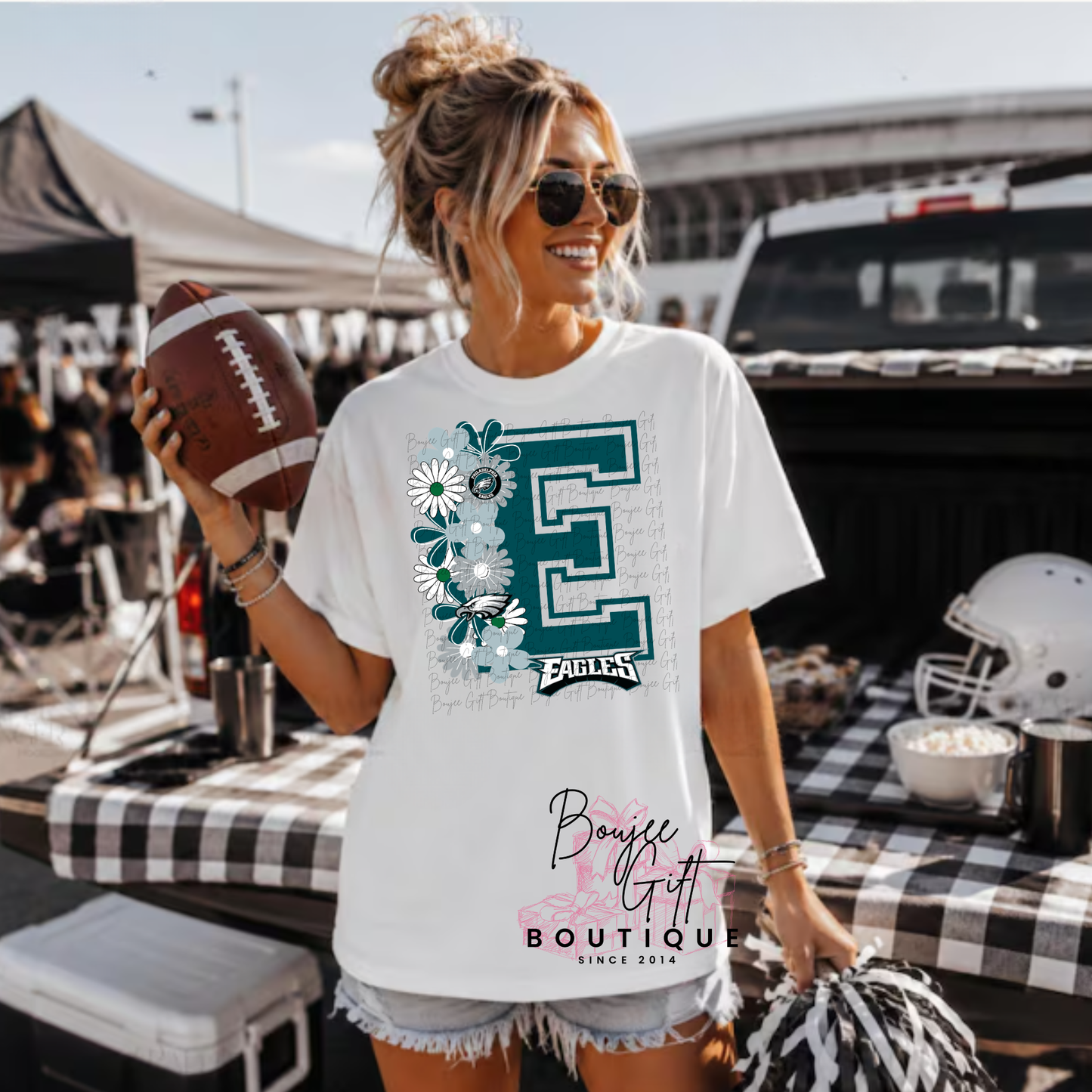 Eagles with Flowers DTF - PRINT ONLY