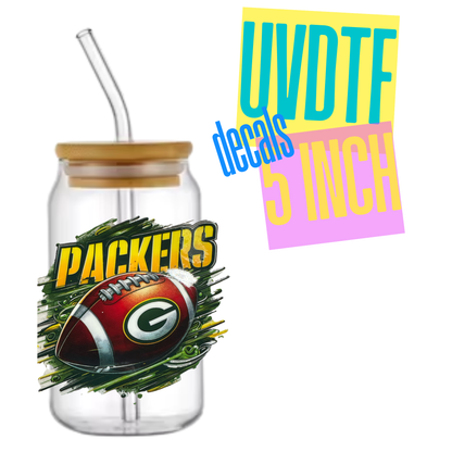 Football Teams 5in UVDTF Decals