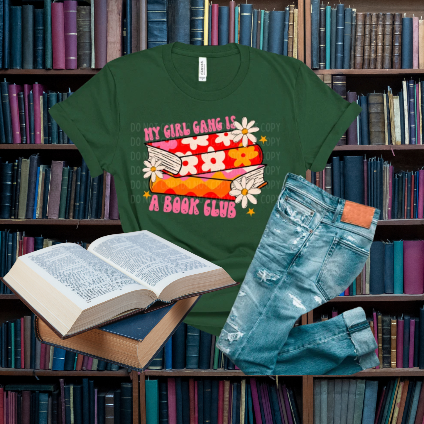 My Girl Gang is a Book Club DTF Print Only