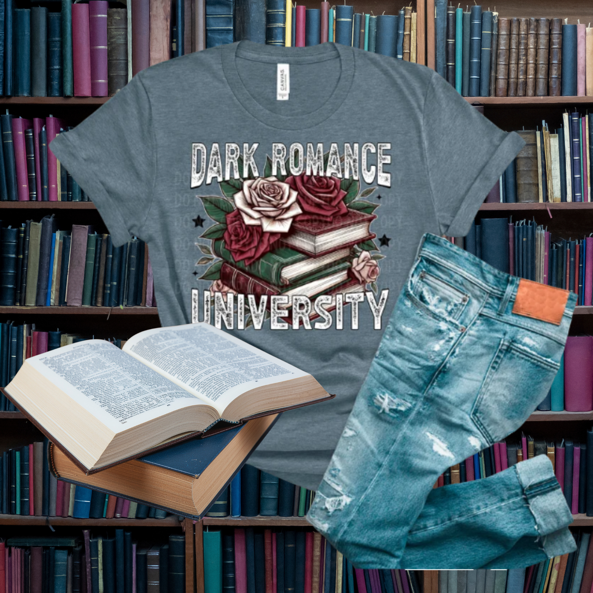 Dark Romance University DTF Print Only