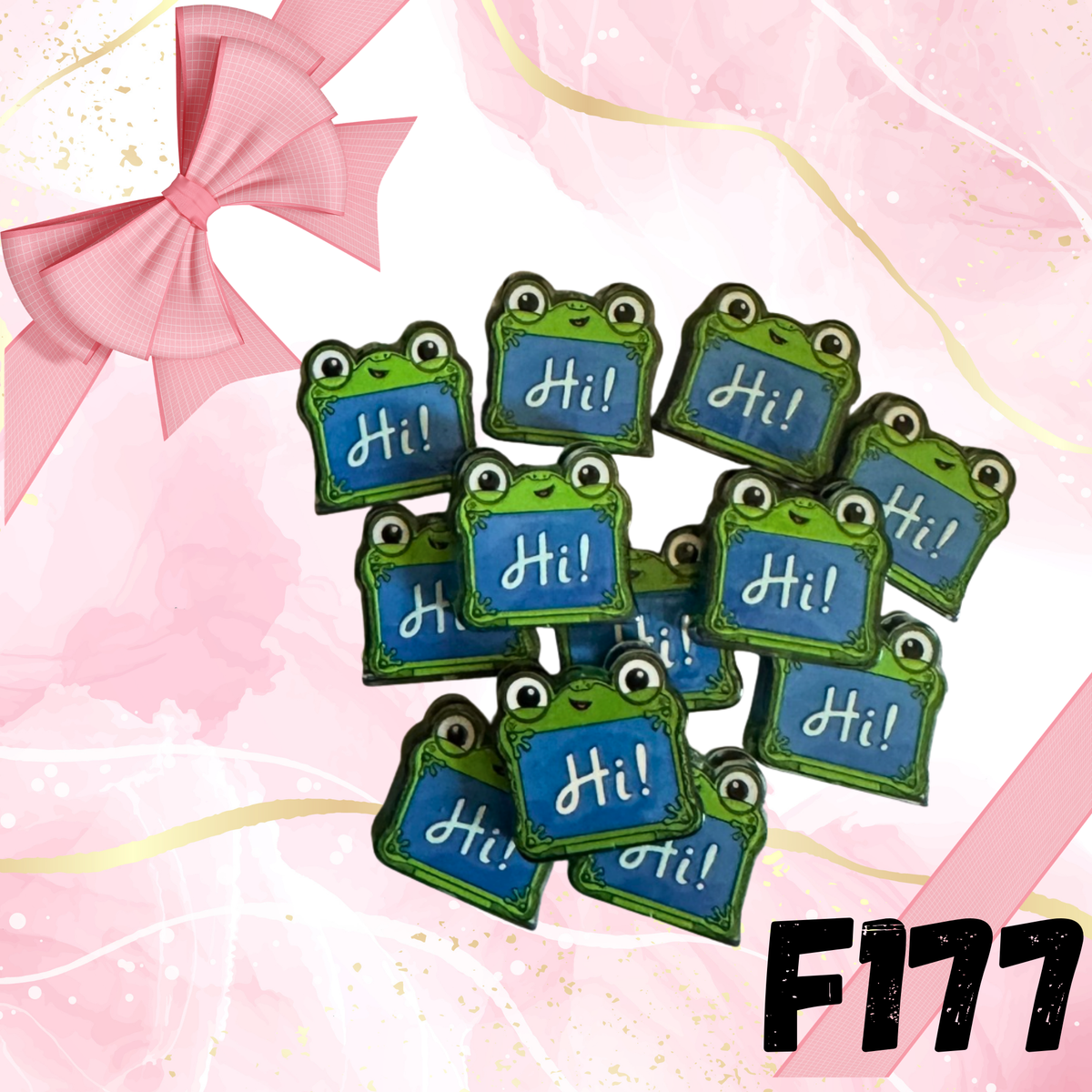 F177 Fog Faced Tablet Toy Acrylic Focal Bead