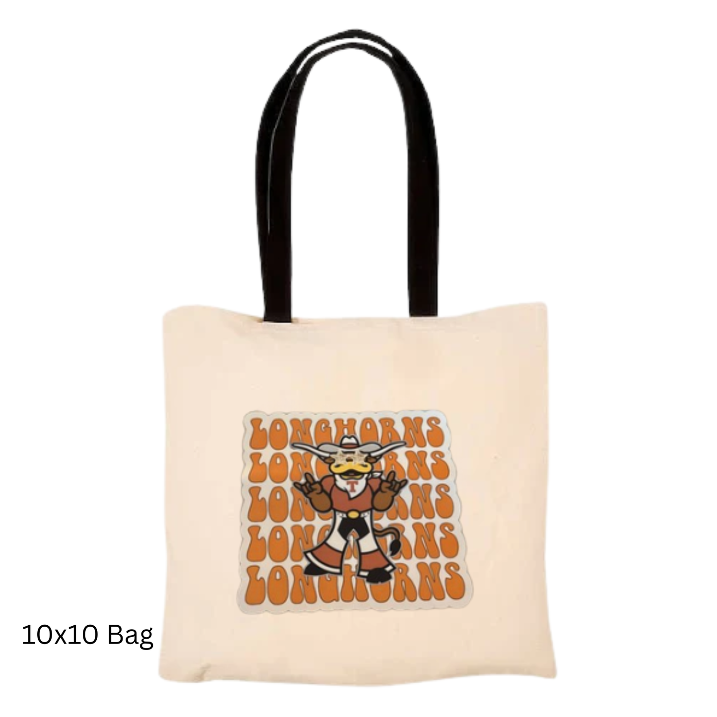 Team Canvas Tote Bag - Long Horns