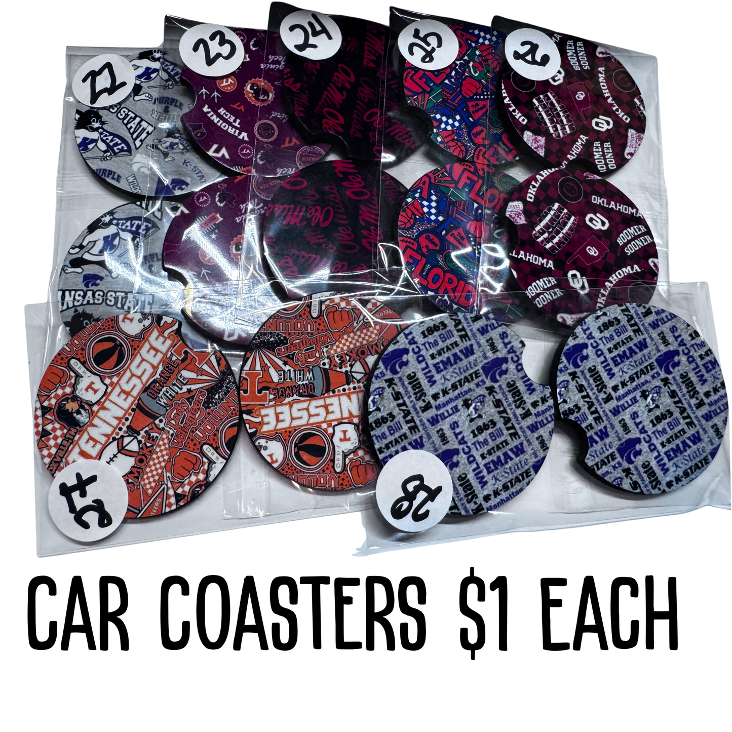 Car Coasters 1-48