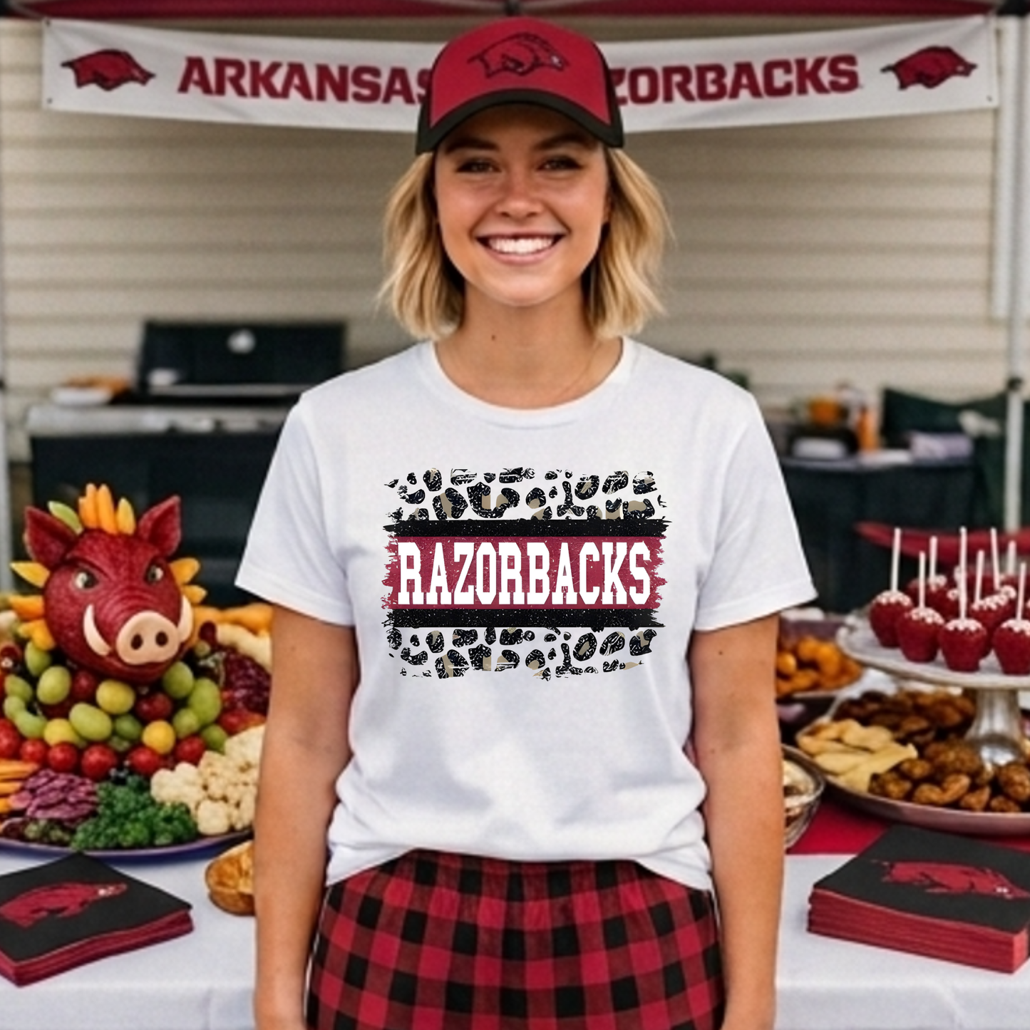 Razorbacks Cheetah Print DTF Print Only