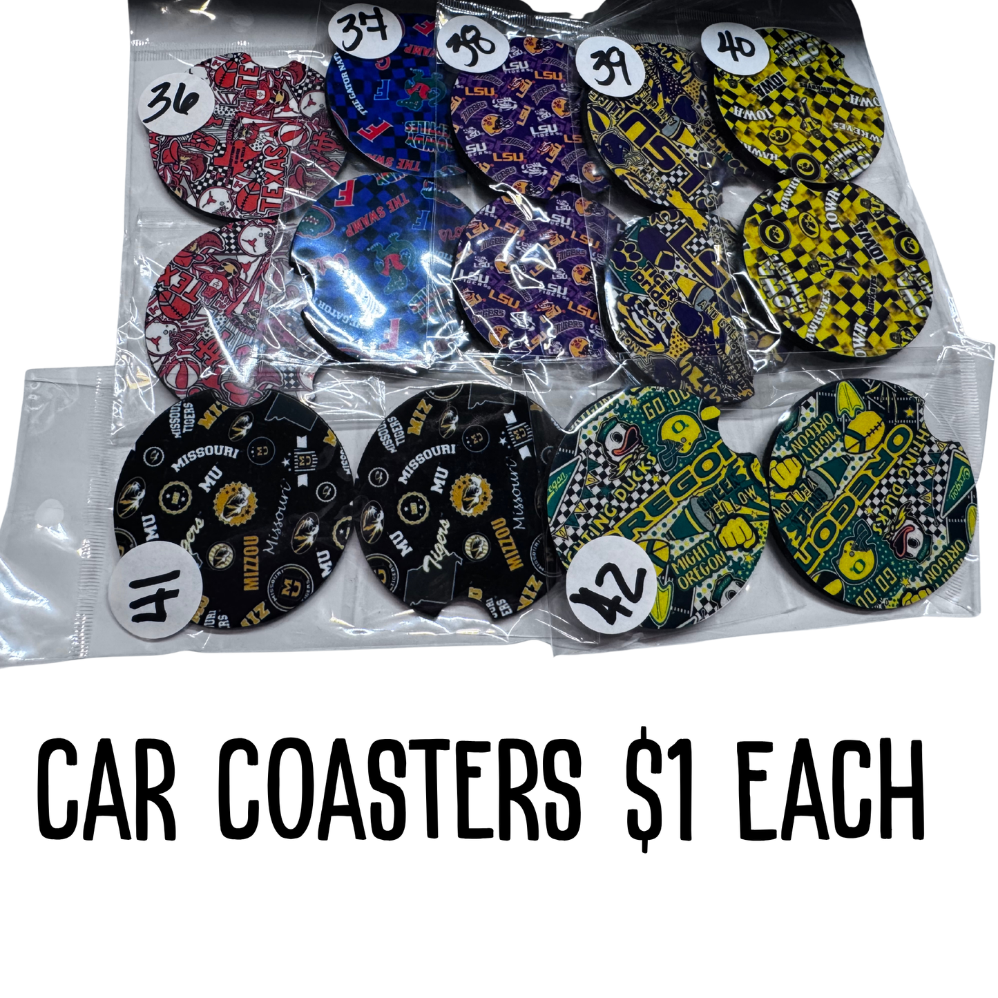 Car Coasters 1-48
