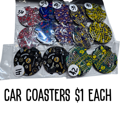 Car Coasters 1-48