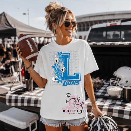 Lions with Flowers DTF - PRINT ONLY