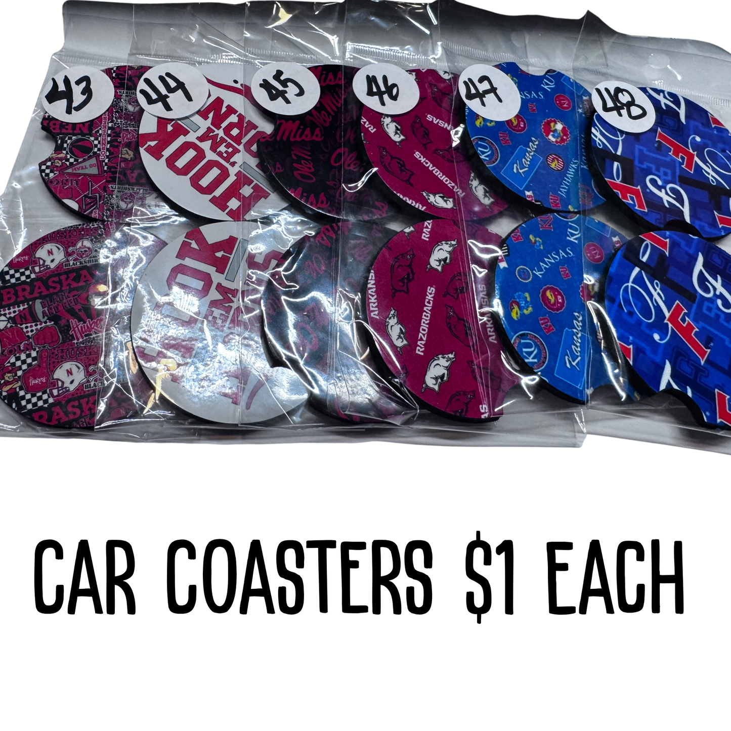 Car Coasters 1-48