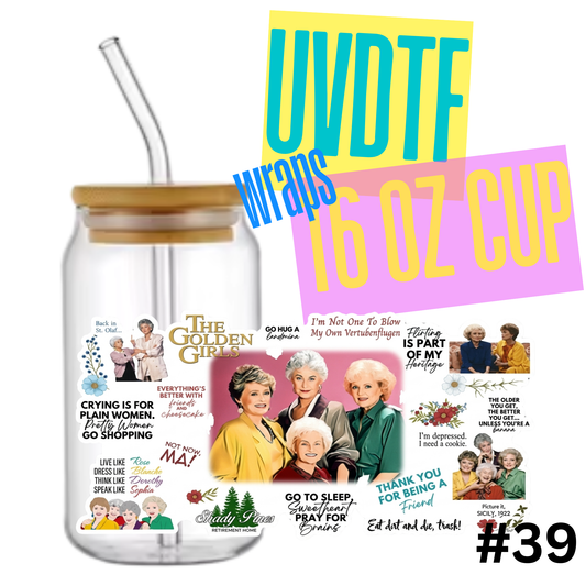 16oz Libby Glass Can UVDTF Wrap – Waterproof Ready-to-Apply Decal
