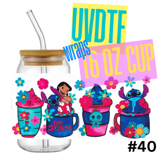 16oz Libby Glass Can UVDTF Wrap – Waterproof Ready-to-Apply Decal