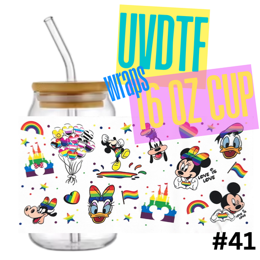 16oz Libby Glass Can UVDTF Wrap – Waterproof Ready-to-Apply Decal