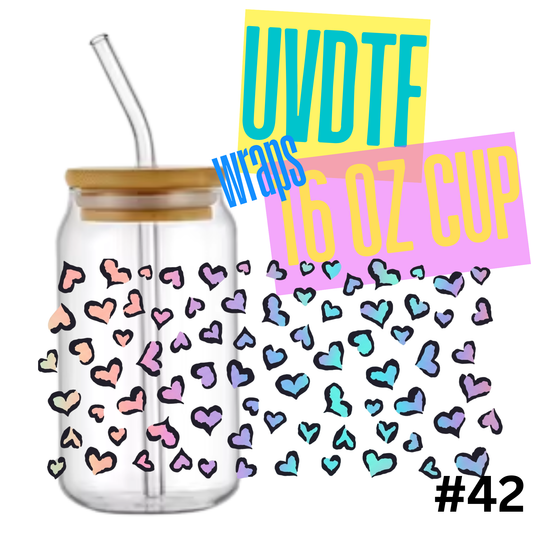 16oz Libby Glass Can UVDTF Wrap – Waterproof Ready-to-Apply Decal
