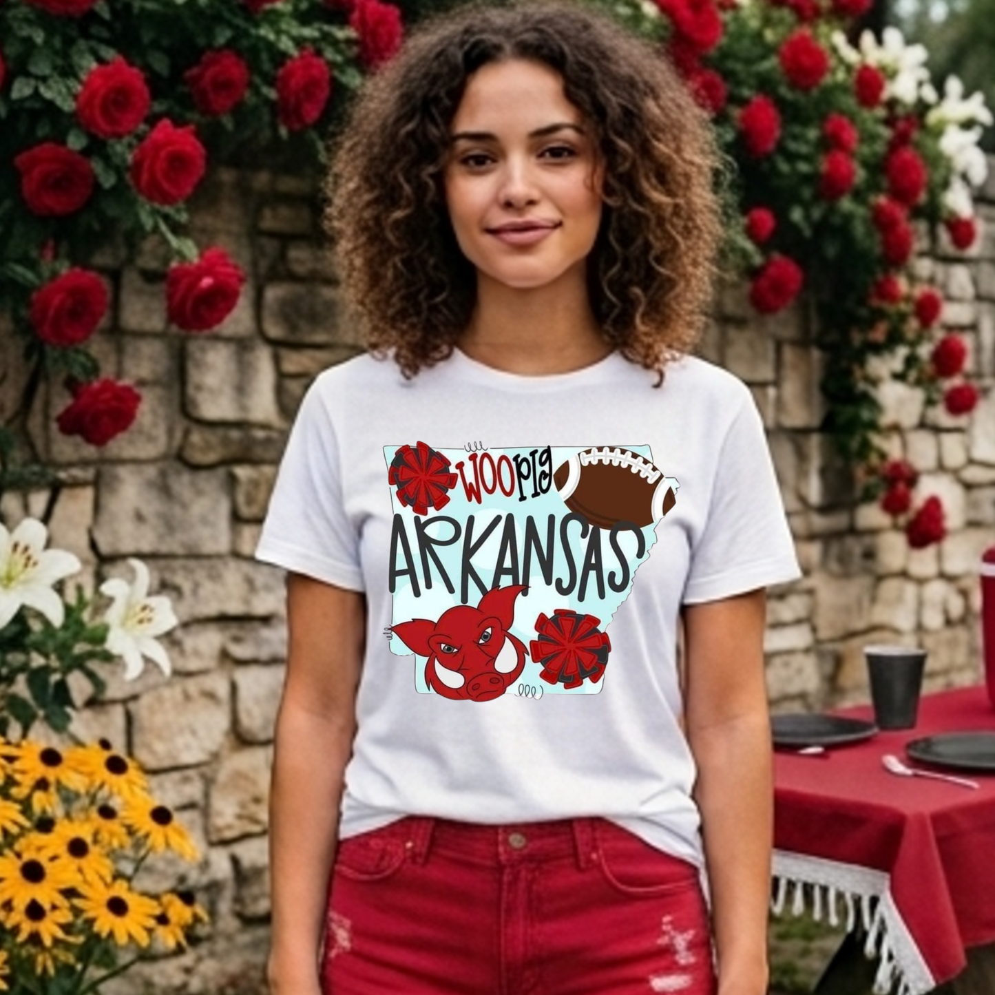 Arkansas Blue Polka dot DTF Print Only