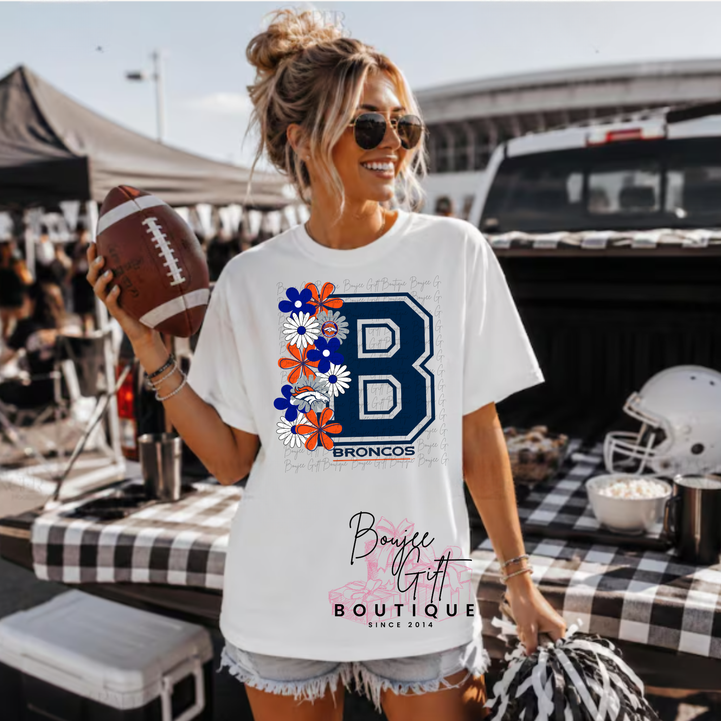 Broncos with Flowers DTF - PRINT ONLY
