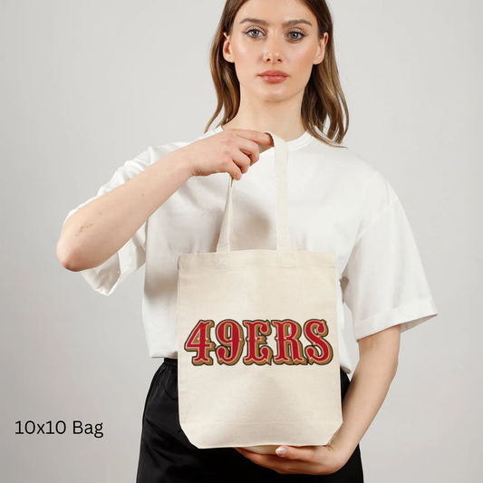 Team Canvas Tote Bag - 49ers