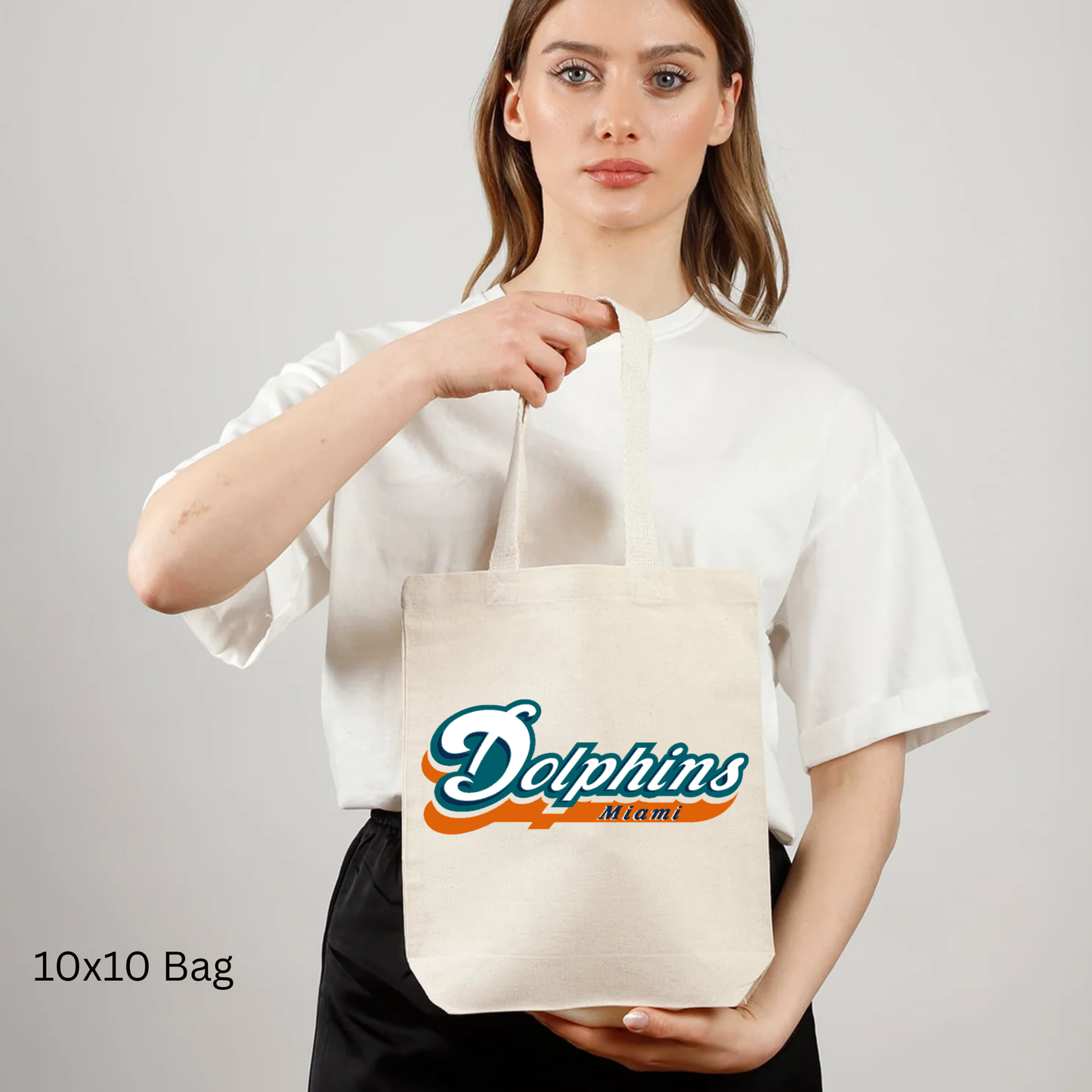 Team Canvas Tote Bag - Dolphins