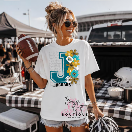 Jags with Flowers DTF - PRINT ONLY