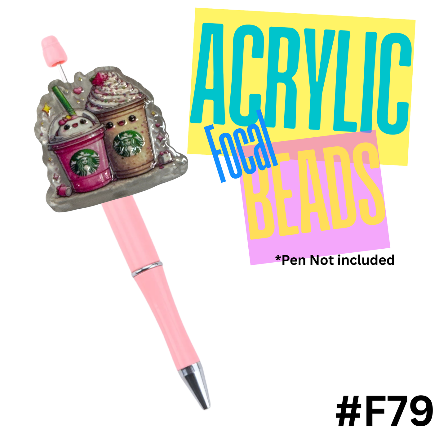 F79 Starby Buddies Acrylic Focal Bead