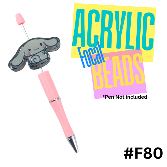 F80 My Song Friend Acrylic Focal Bead