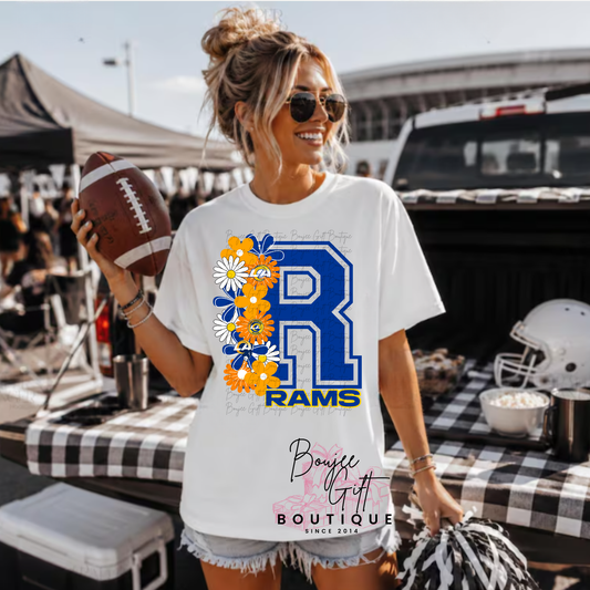 Rams with Flowers DTF - PRINT ONLY