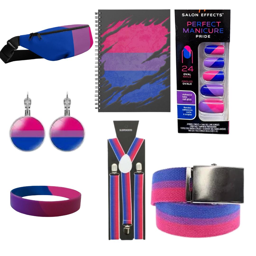 Bisexual Pride Gift Box – Curated Bi Pride Apparel & Accessories Gift Box