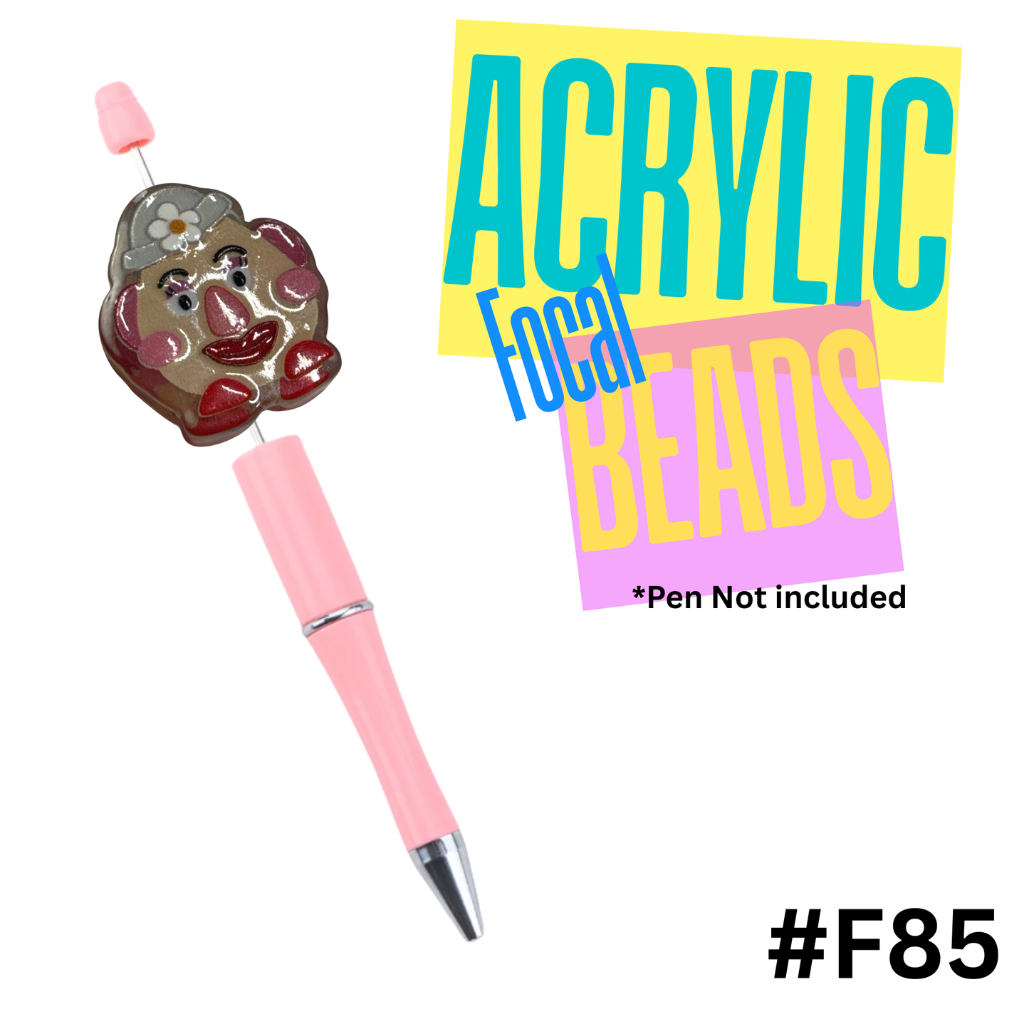 F85 Mrs. Spud Acrylic Focal Bead