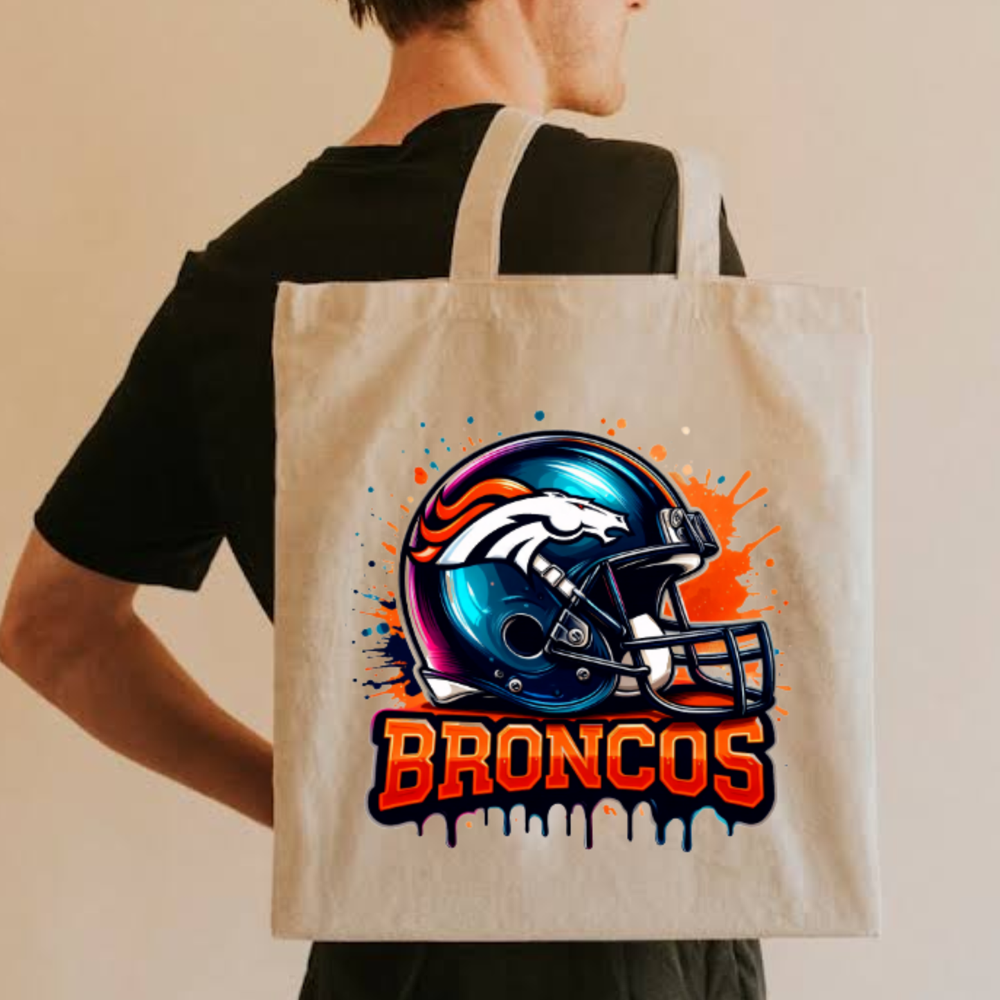 Team Canvas Tote Bag - Broncos