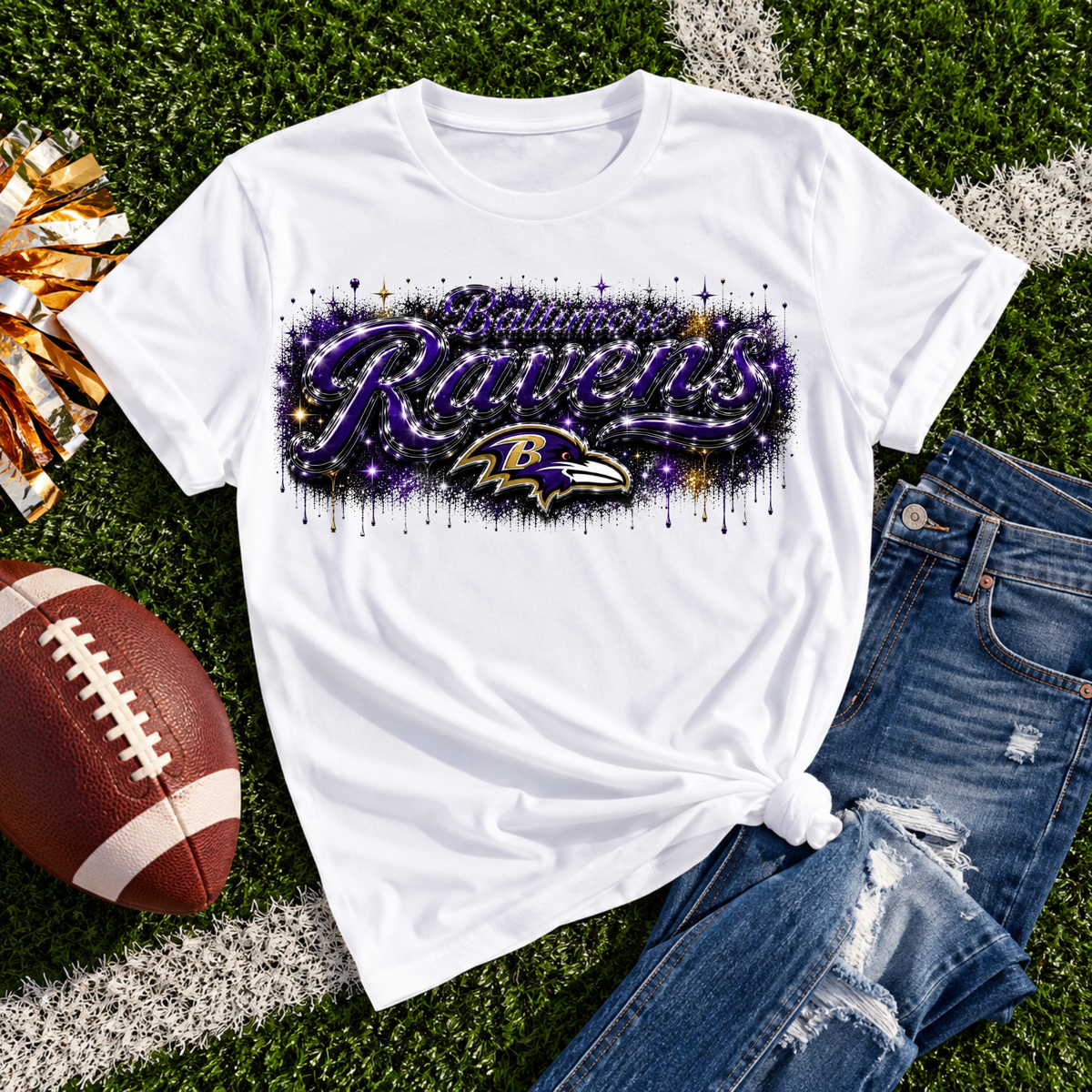Baltimore Ravens Graffiti DTF Print
