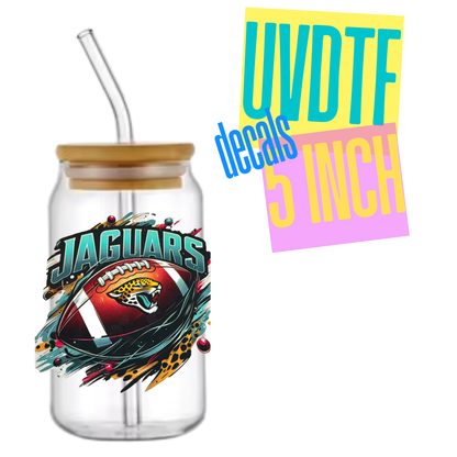 Football Teams 5in UVDTF Decals