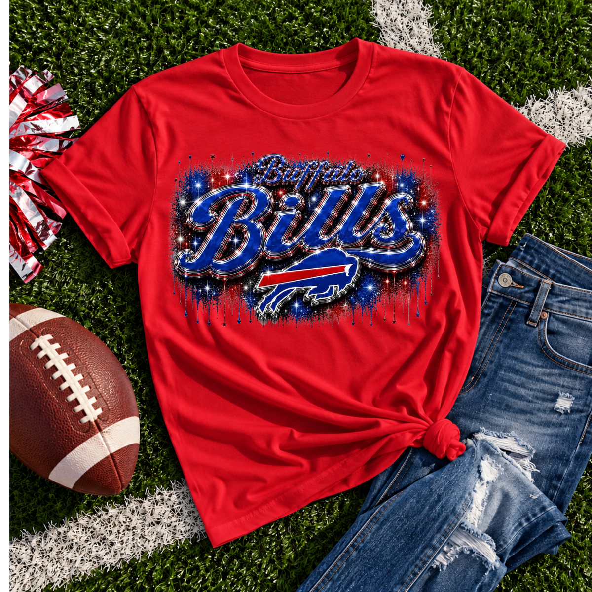 Buffalo Bills Graffiti DTF Print