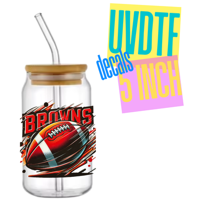 Football Teams 5in UVDTF Decals