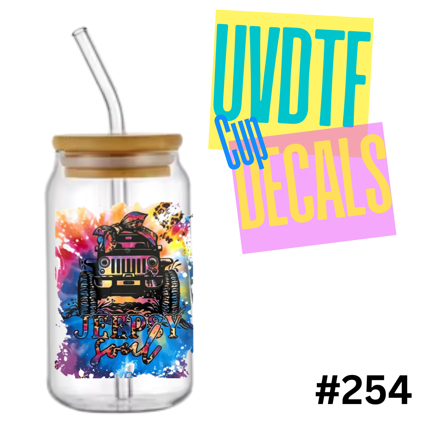 5 inch UVDTF Decal 254