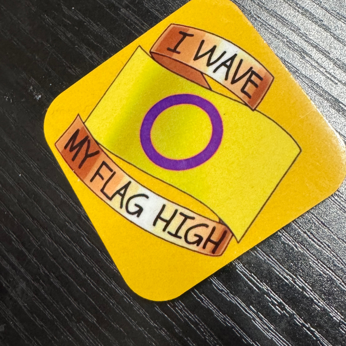 3In Wooded - Intersex Pride Magnet