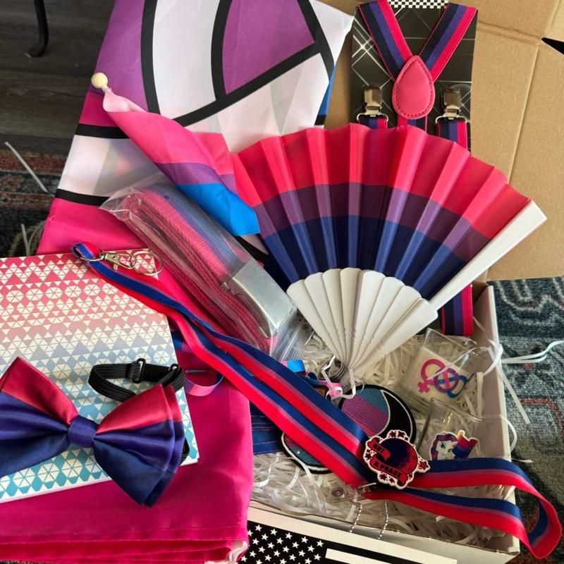 Bisexual Pride Gift Box – Curated Bi Pride Apparel & Accessories Gift Box