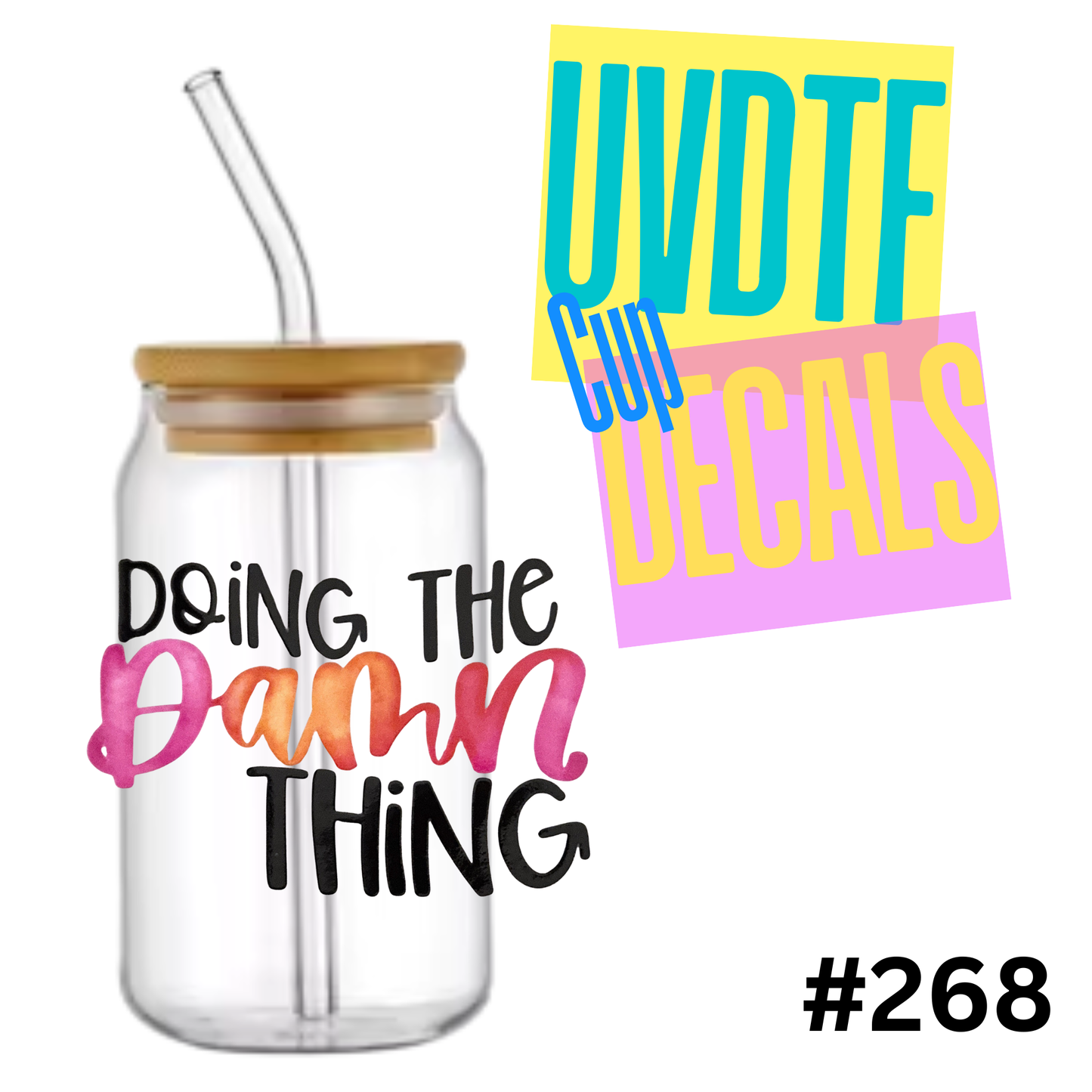4 inch UVDTF Decal 268